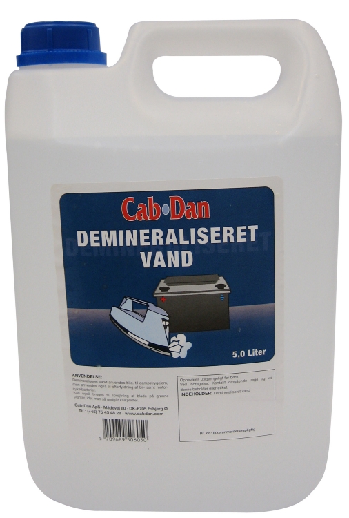 Cab-Dan Demineraliseret vand, 5 l