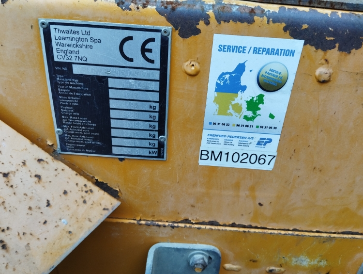 Thwaites 6 Tonne m/drejeligt tip, Brugt dumper