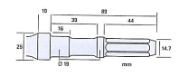Hårdmetalbor Ø32x300, t/DKR36