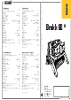 Teknisk datablad, Brokk 60 II