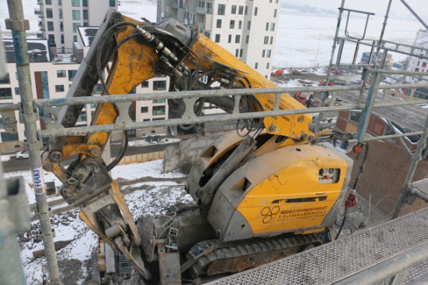 Nedrivning af siloer i Aalborg Midtby