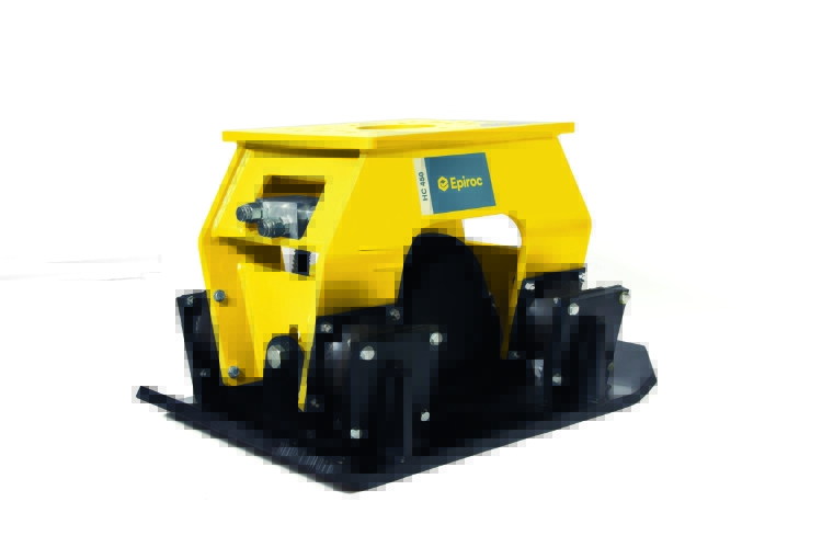Epiroc HC450 Pladevibrator (360° rotation), Maskinbåren