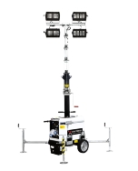 Towerloop Mobilt Lystårn - 4 x 240W LED