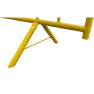 Publikumshegn Gul 2,2 x 1.1 mtr