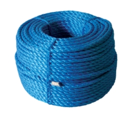 Polyreb, Blå, 3-slået, 12 mm