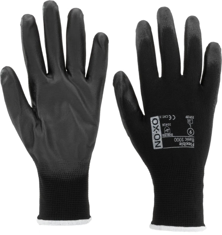 OX-ON Black Flex, Str. 9, Strikhandske
