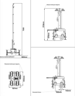 Towerloop Mobilt Lystårn - 4 x 160W LED