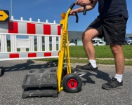 Sækkevogn til skiltefødder