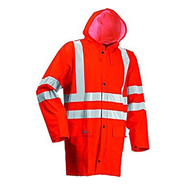 Regnjakke, Orange, Str. XXL