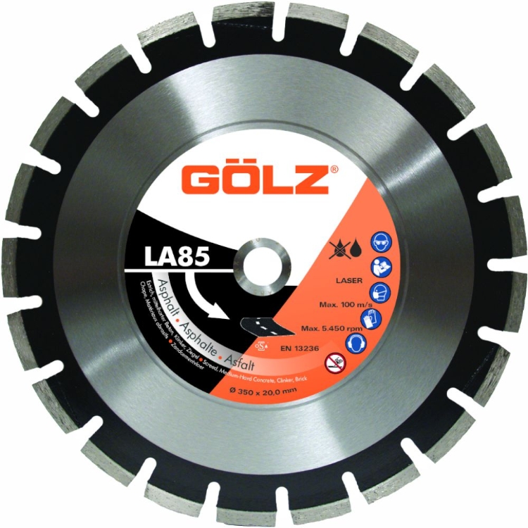 Gölz LA85, Ø350x25,4 mm, Diamantskive