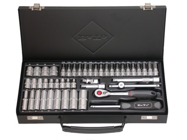 Bato Topnøglesæt 1/4" - 46 dele
