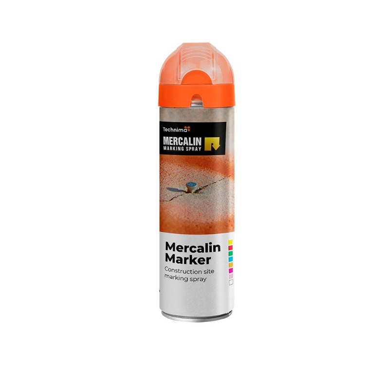 Mercalin Mærkespray, Orange Fluor, 500ml