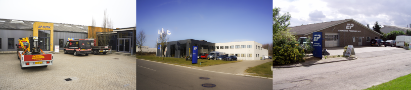 Erenfred Pedersen A/S's afdelinger i Aalborg, Hedehusene og Kolding