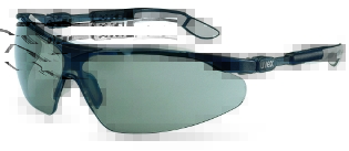 Sikkerhedsbrille, Grå linse, Ridsefast