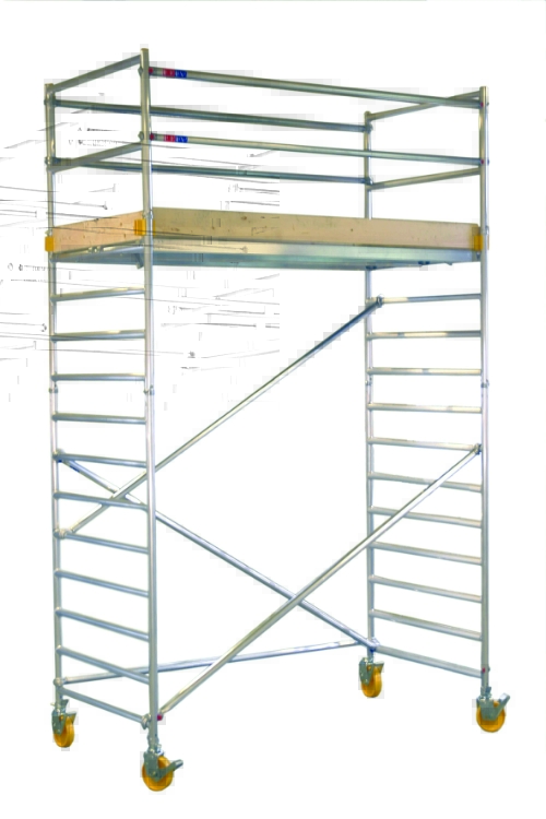 Custers Rullestillads, 1,30 x 3,05 x 5,50 m