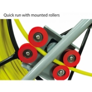 Glasfiber rørål, Ø9mm x 120m Stativ