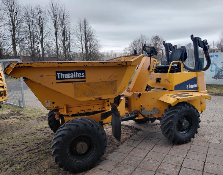 Thwaites 3 Tonne m/drejelig højtip, Brugt dumper