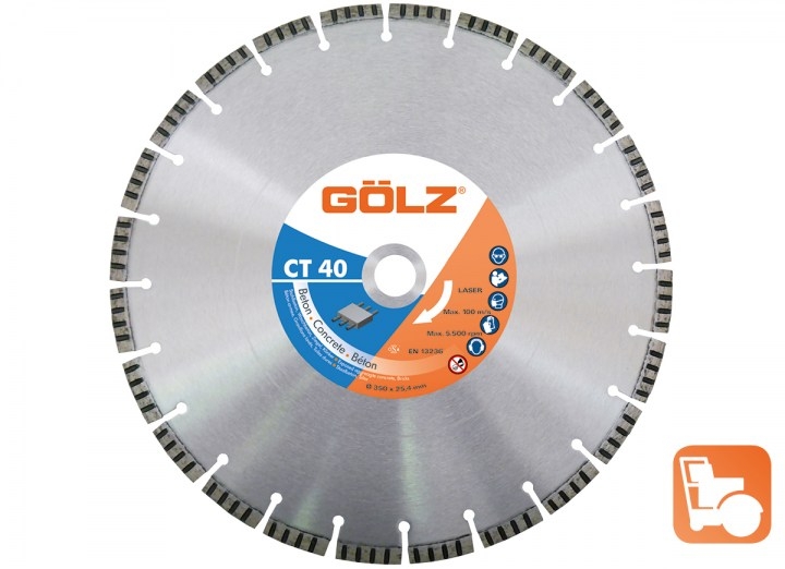 Gölz CT 40, Ø450x25,4mm, Diamantskive