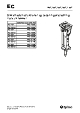 Sikkerhedsinstruktioner og betjeningsvejledning, til EC 165T hydraulikhammer serien
