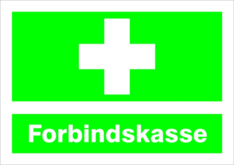 Sikkerhedsskilt "Forbindskasse"