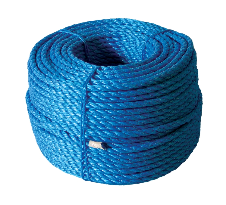 Polyreb, Blå, 3-slået, 10 mm