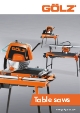 Produktkatalog, Gölz Fugeskæremaskine TS200