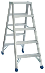 Trappestige Proff 1,17 m, 5 trin, Dobbelt