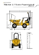 Teknisk datablad, Thwaites 2,3 Ton, m/drejelig tip 