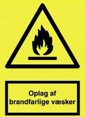 Oplag af brandfarlige væsker