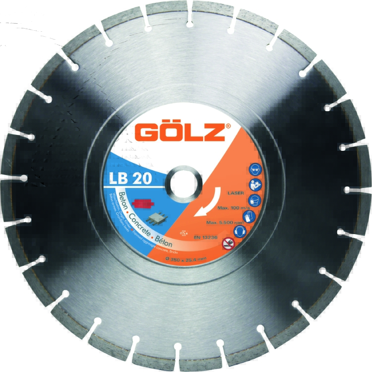 Gölz LB20, Ø350x25,4 mm, Diamantskive